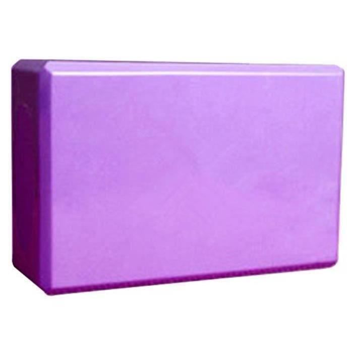 Mousse Bloc Yoga Anti Dérapantes Eco Friendly Exercise Brique de Yoga 23*15*8CM Violet