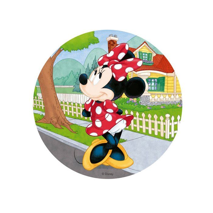 DISQUE EN AZYME 20 CM MINNIE