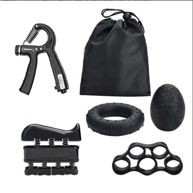Refur 5 PCS Kit D'entraînement pour Renforcement des Poignées avec Comptage et des Avant-Bras-Musculation pour Rééducation Sport Hom