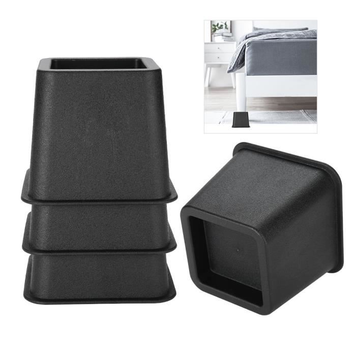 4 pièces - ensemble 3 -élévateurs de meubles réglables lit élévateur de chaise pieds larges supports de levage HB069