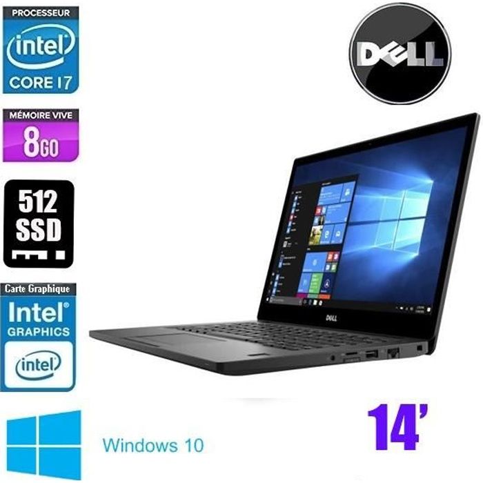 DELL LATITUDE E7480 CORE I7 7600U 2.8Ghz