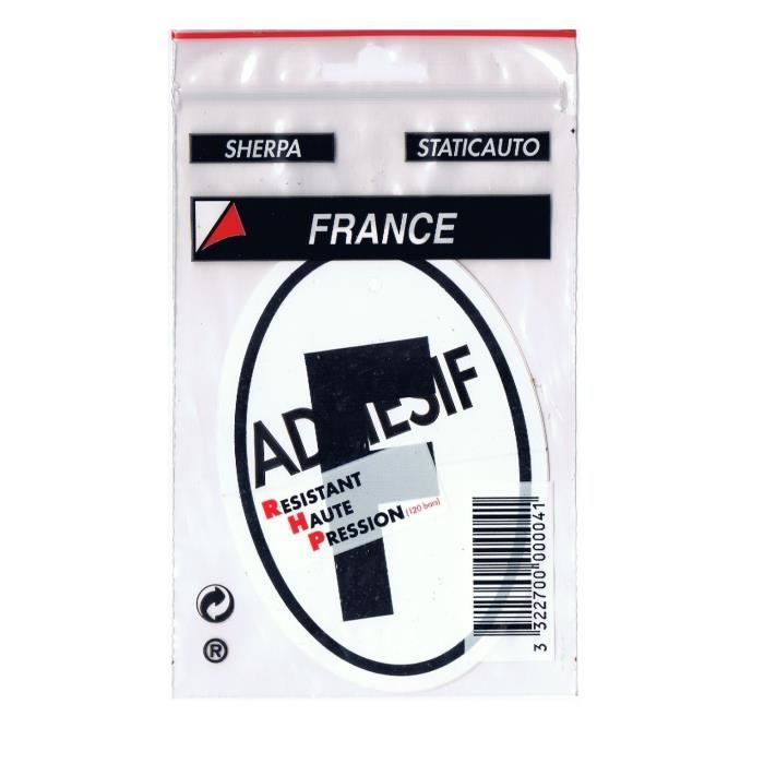 HTC EQUIPEMENTS Disque adhésif -F- - France vertical
