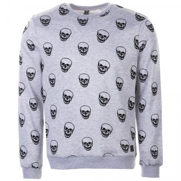 RIVALDI - Sweat en coton SKULL