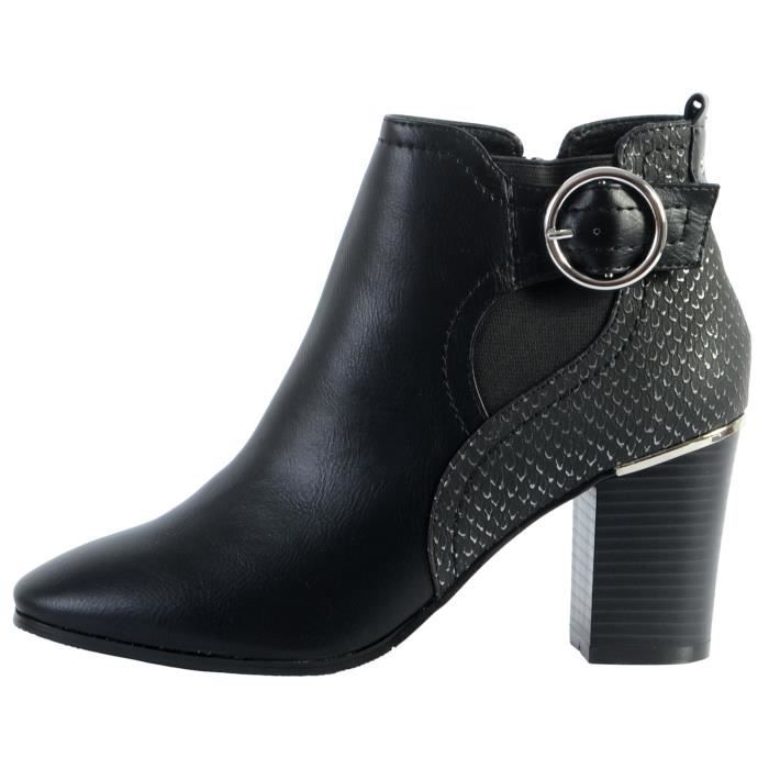 Boots The Divine Factory Bride/Boucle Noir Femme