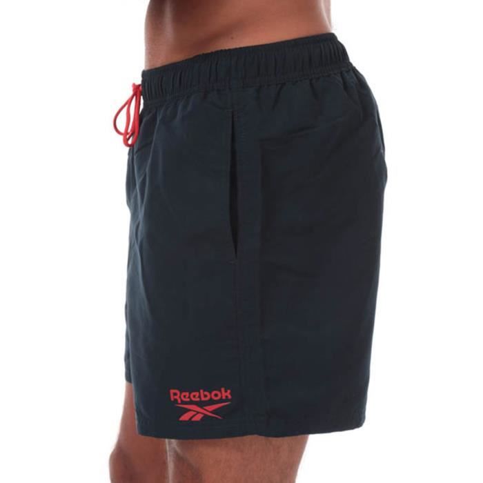 Short De Bain Reebok Logo Pour Homme En Bleu Marine