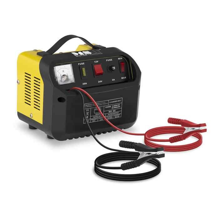 Chargeur de batterie voiture MSW S-CHARGER-20A2 (12/24V ampérage charge 8/12A pour les batteries de 12-200Ah)