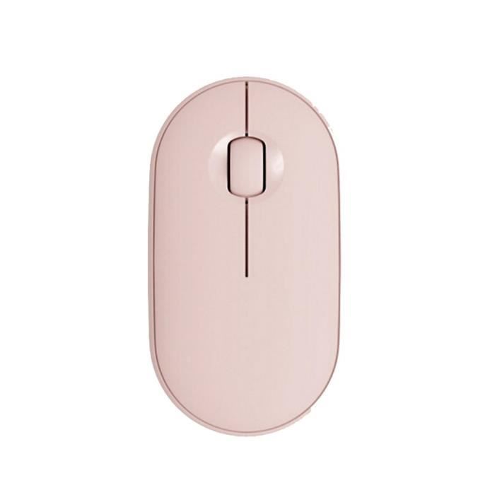 Souris sans fil avec Bluetooth rose pour Pebble M350