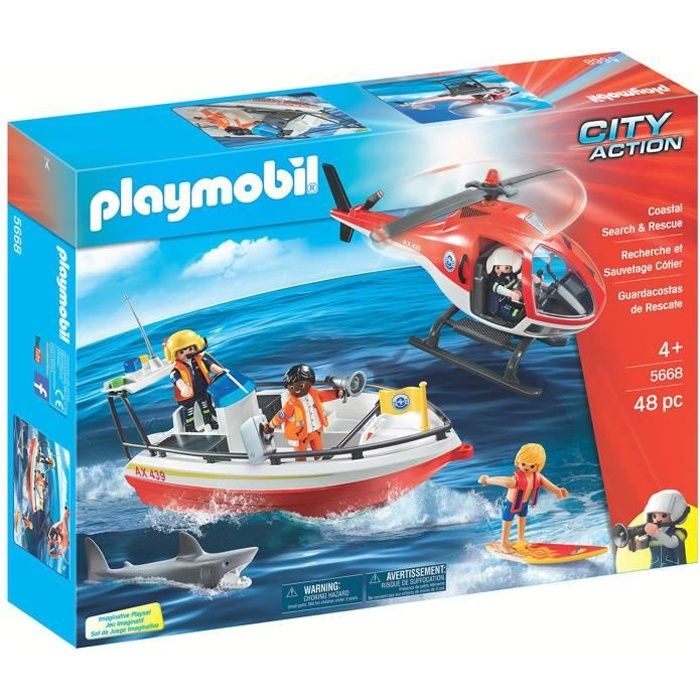 Playmobil 5668 : City Action : Recherche et sauvetage côtier aille Unique Coloris Unique