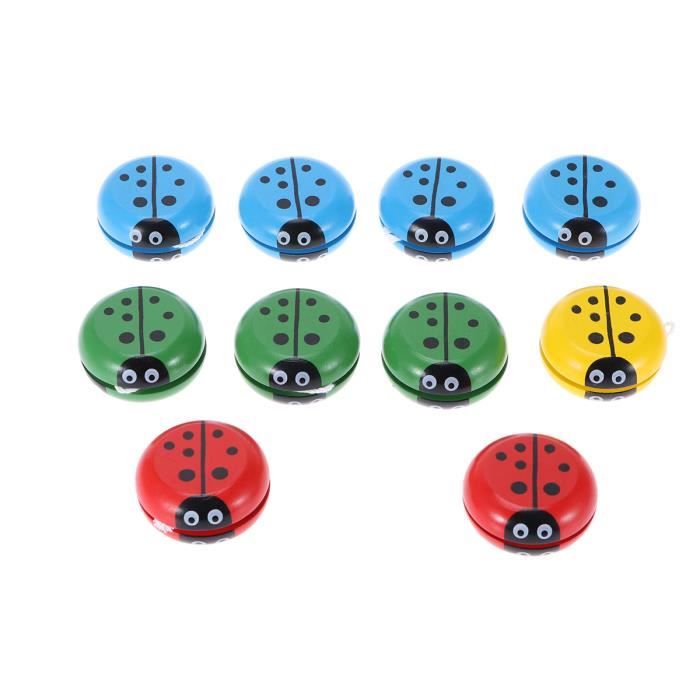 10 pcs Fun Yoyo Jouets En Bois Durable Dessin Animé Intéressant Jolis Prix Ball Creative Cadeaux pour Enfants YOYO - ASTROJAX