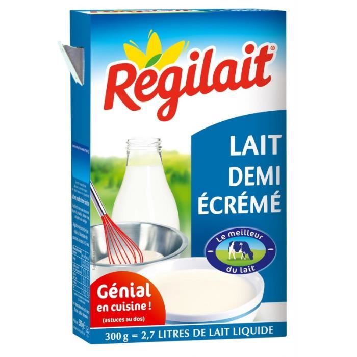REGILAIT - Lait En Poudre Demi Écrémé 300G - Lot De 4
