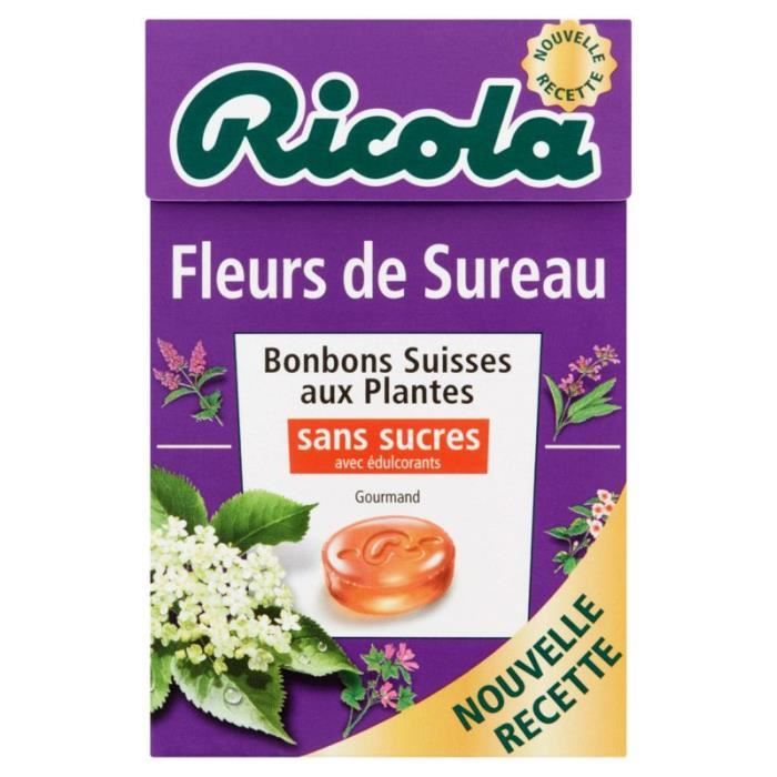 RICOLA Bonbons suisses - Fleurs de sureau 50g