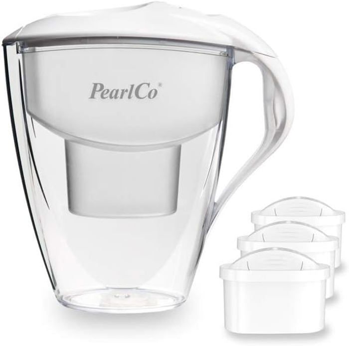 Anthracite PearlCo - Carafe avec filtre à eau en verre - anthracite - 1