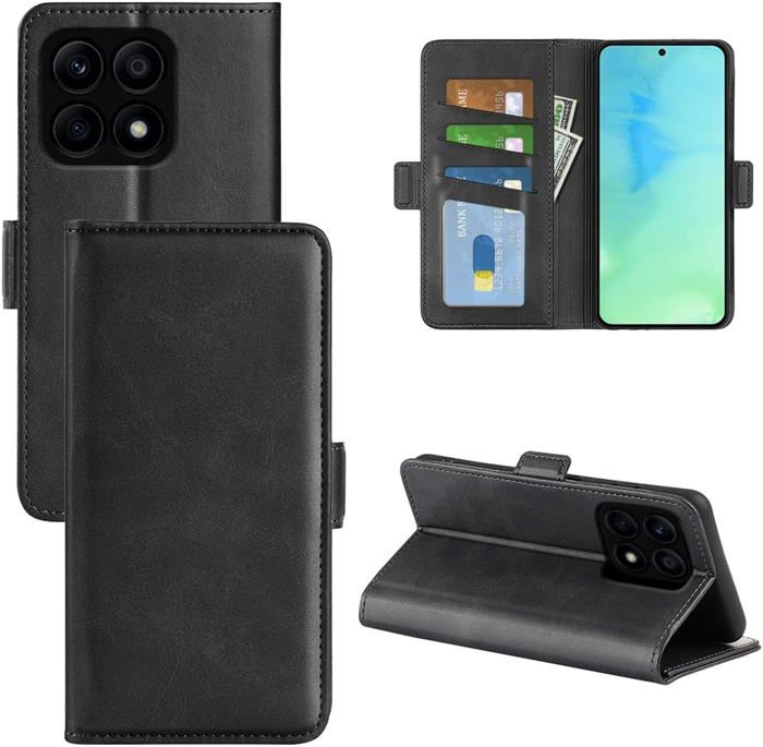 Étui Portefeuille Zanae Honor X8 Noir