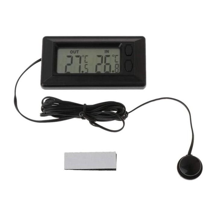 Meilleurs prix pour Thermomètre intérieur extérieur de voiture numérique amovible remplacement alimenté par batterie jauge de température compteur~8575