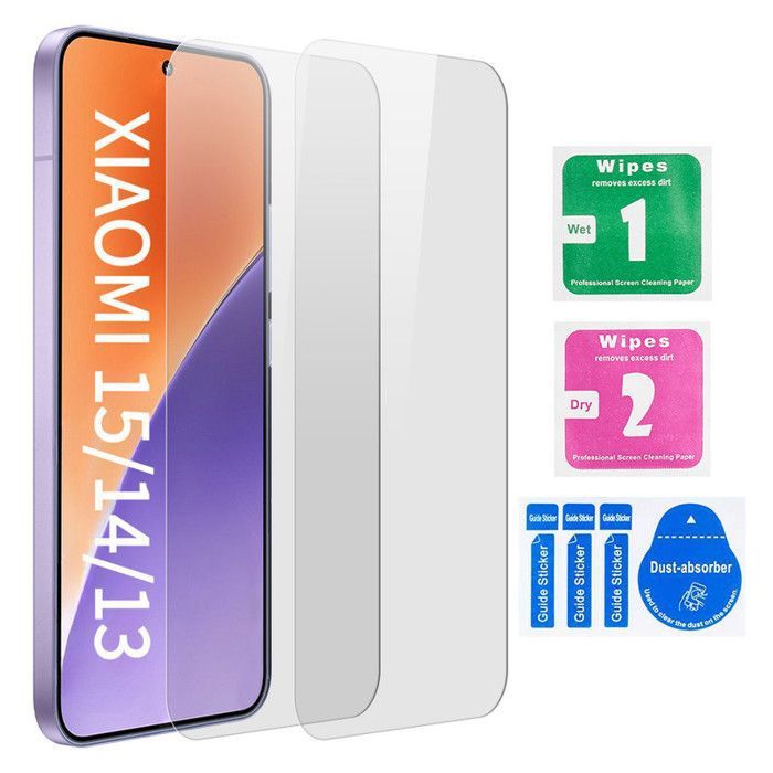 Film Protection Verre Trempé Anti-Choc Pour Xiaomi 13 Et Xiaomi 14 - Transparent - Neuf Sous Blister