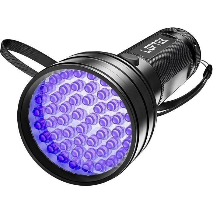 51 LED Lampe Torche UV de Poche Flashlight Blacklight Lumière Ultra Violet 395nm Détecteur Anti Punaise de Lit LBQ31 YYV