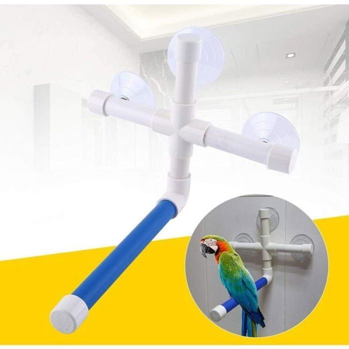 Meilleurs prix pour Oiseaux Perchoirs Perchoir Perroquet Douche Perchoir Perroquet Douche Oiseau Perchoirs Perroquet Ventouse Pliable Fenêtre Douche