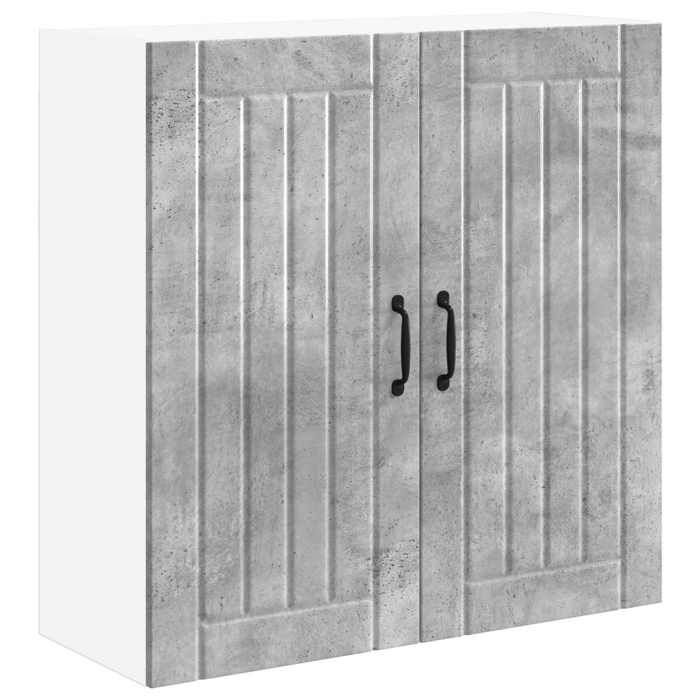 En solde Buffet de cuisine( 1 pc) Meuble bas/Armoire rangement Gris béton 80x31x80 cm Bois dingénierie A1793