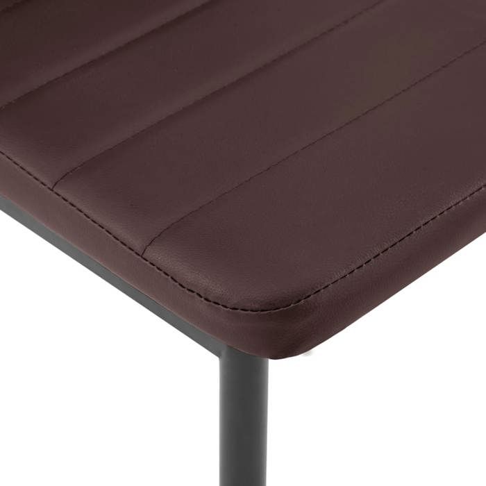 Remise 2026®Table cuisine 4 personnes + 4 chaises Brun - Ensemble de salle à manger 5 pcs - Marron 371 4000830