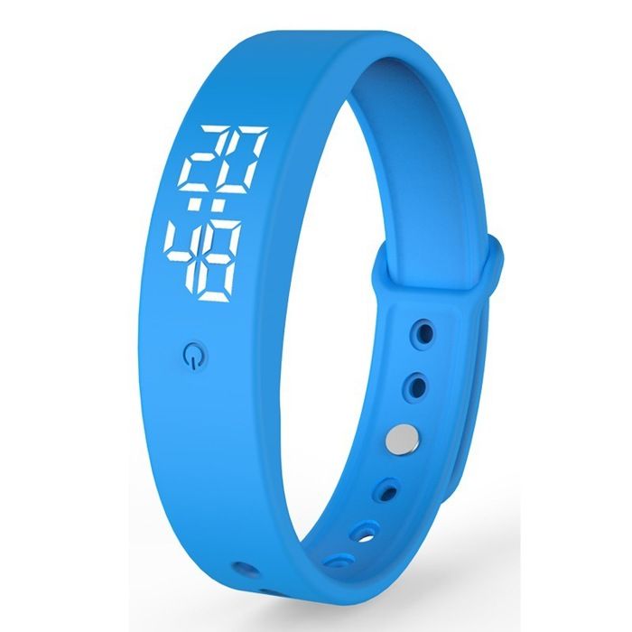 Bracelet de réveil vibrant étanche – Montre numérique unisexe avec podomètre et | Silencieux et portable pour les étudiants, alarme de poignet à