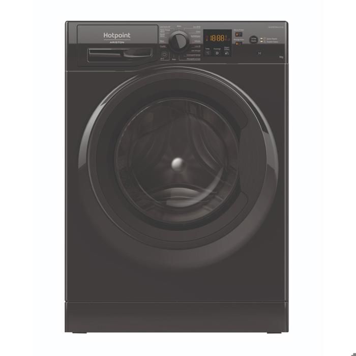 HOTPOINT  Lave linge hublot posable 9 kg noir  NS9479BKFR