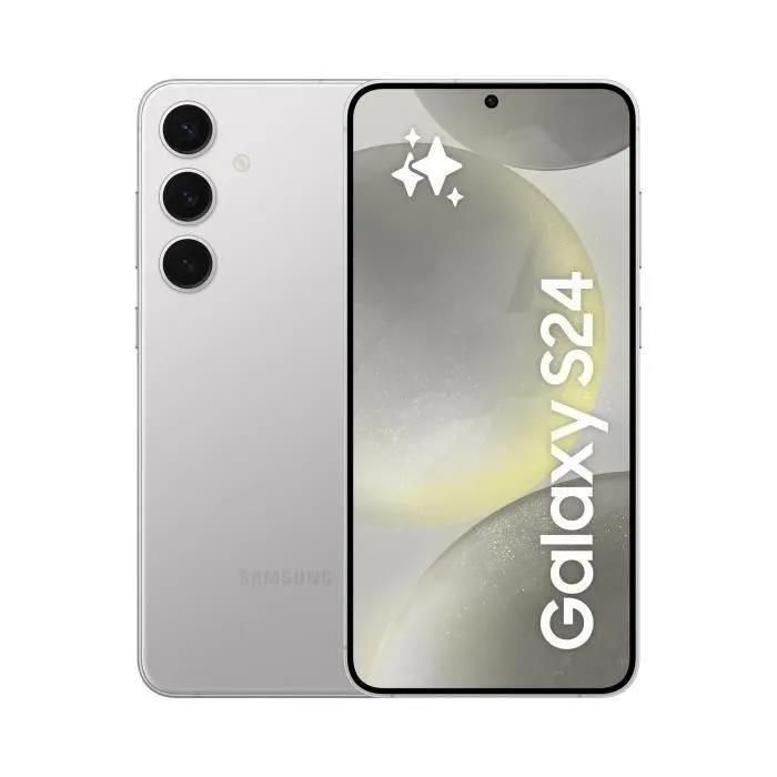 Smartphone - SAMSUNG Galaxy S24 256 Go 5G - Argent - Single SIM Version Américaine