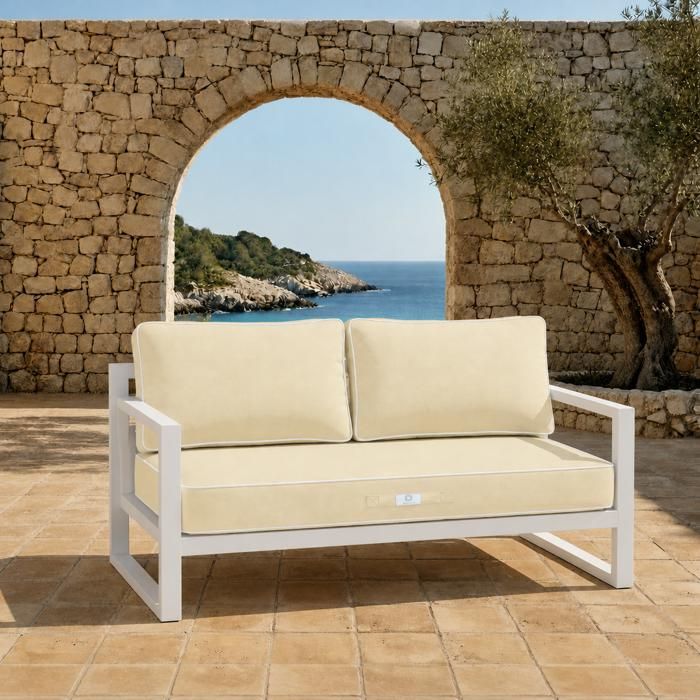 Ensemble Coussins Premium 120x60 Jaune Beurre - 1 Assise + 2 Dossiers (Épais 12cm & Passepoil) Ensemble Coussins Premium 120x60 Jaune Beurre - 1 Assise + 2 Dossiers (Épais 12cm & Passepoil)