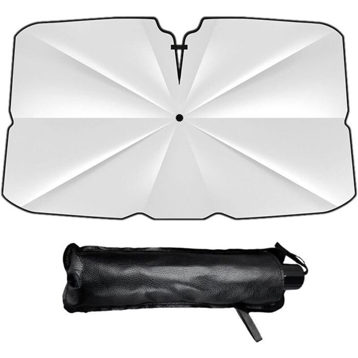 Parapluie pare-soleil pliable pour pare-brise voiture – tige flexible réglable 360°