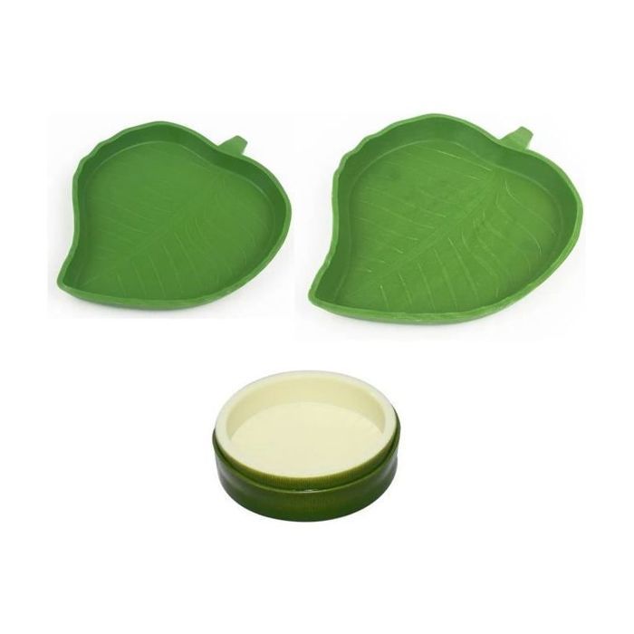 3 Pcs Bol Nourriture & Eau pour Reptiles – Idéal Tortues Terrestres