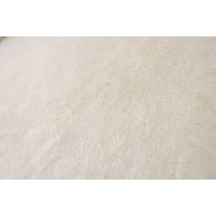 Fauteuil Pouf Enfant Forme Ergonomique - YEAVIO - Peluche Douce Rembourrage Mousse Polyester Beige 52 × 70 × 75 cm