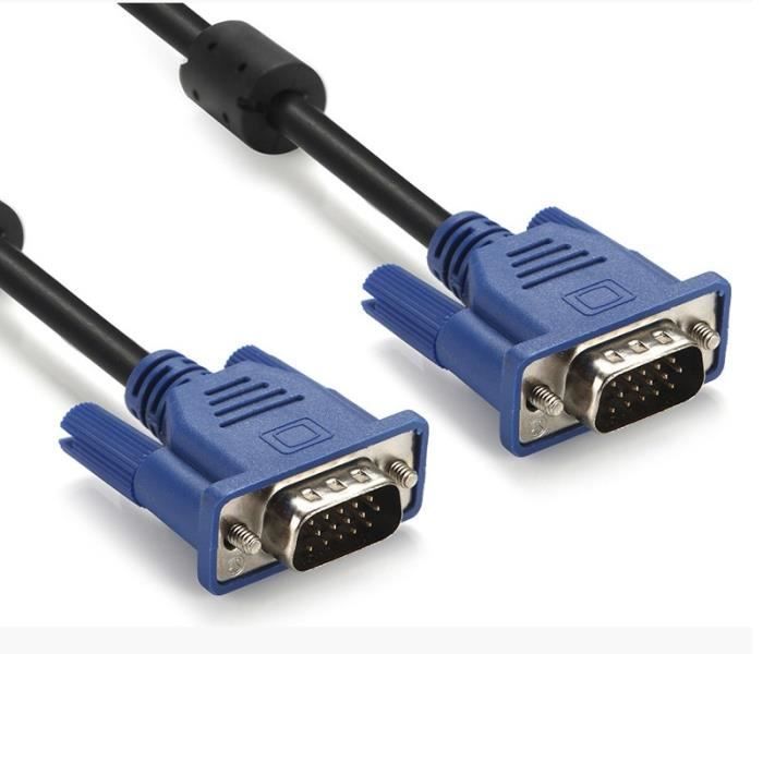 Longueur 5m 3 plus 5 câbles VGA Câble mâle à mâle 20M, ligne VGA