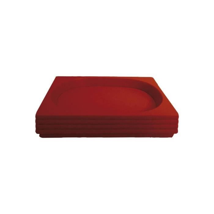 iDesign porte savon transparent petit support savon ovale en plastique porte /éponge ou porte savon en lot de 3 avec picots int/égr/és
