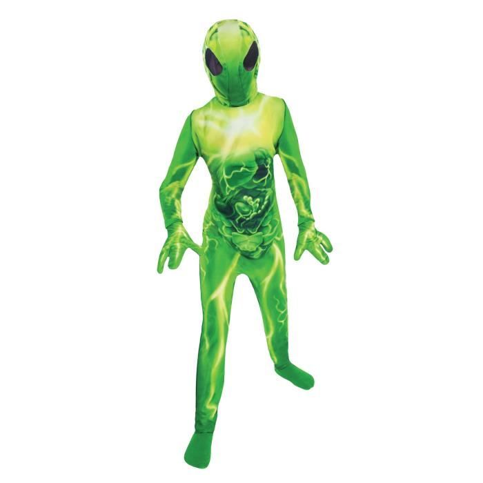 déguisement d'extraterrestre pour garçon amscan - modèle vert pour enfant