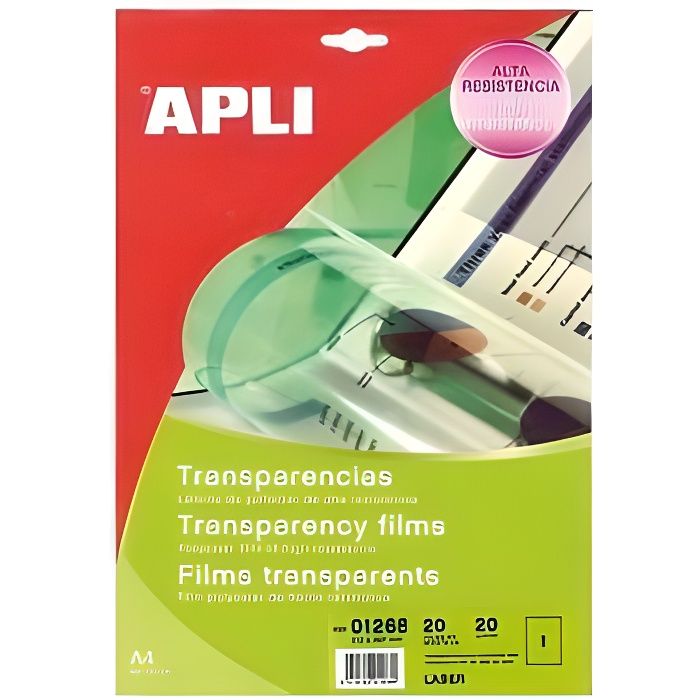 Film transparents pour imprimante laser Noir et Bl