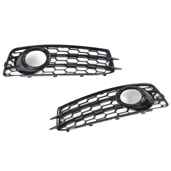 2 CACHE GRILLE ANTIBROUILLARD LOOK RS4 POUR AUDI A4 B8 DE 12/2007 A 10/2011 - Auto