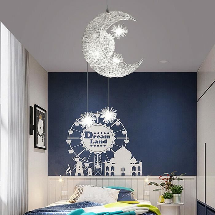 Plafonnier étoile de lune plafonnier lampe suspendue chambre denfants