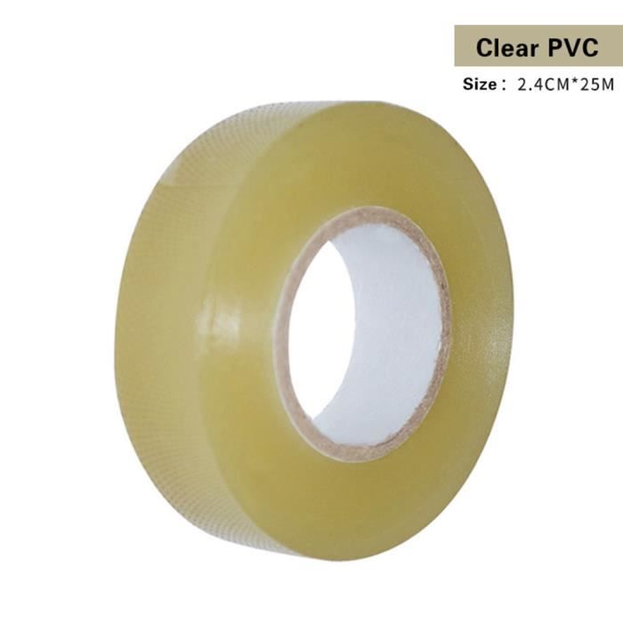 2.5cmX25m-PVC transparent-Bande Adhésive Transparente Pour Hockey Sur  Glace, Résistante À L'usure, Étanche, A