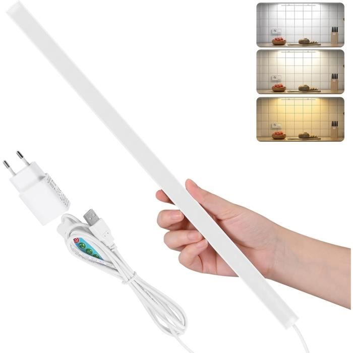 Réglette LED Orientable 230V 9W 4000K - Éclairage Cuisine, Dressing, Blanc Neutre, Neuf