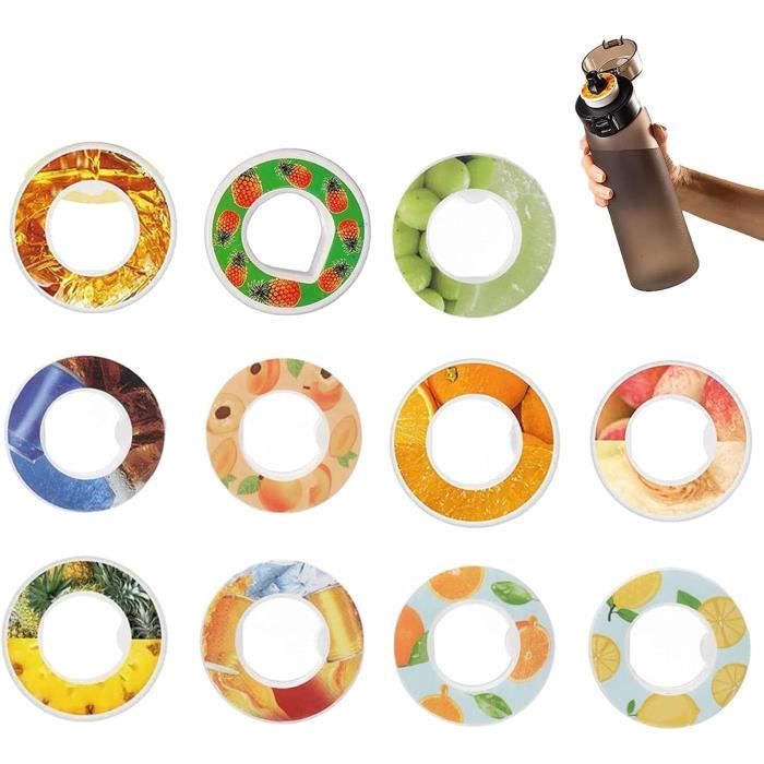6 Capsules Aromatiques Fruitées Pour Bouteille D'eau – Sans Sucre, 0 Calorie, Parfums Orange/citron/café/fraise/cola/raisin