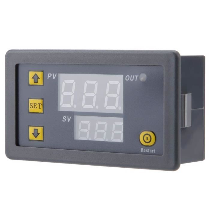 Régulateur Thermostat Numérique 12V 20A - Contrôle Précision Chauffage/Refroidissement