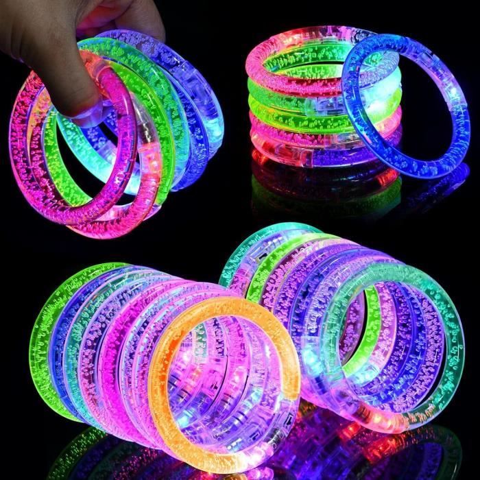 AUAUY 16PCS Bracelets Clignotants LED, Faveurs de Fête Brillant Dans le Noir Fournitures Bâtons Bracelets Lumineux, Jouets Lumineux à Remplir Sacs de Fête AUAUY 16PCS Bracelets Clignotants LED, Faveurs de Fête Brillant Dans le Noir Fournitures Bâtons Bracelets Lumineux, Jouets Lumineux à Remplir Sacs de Fête