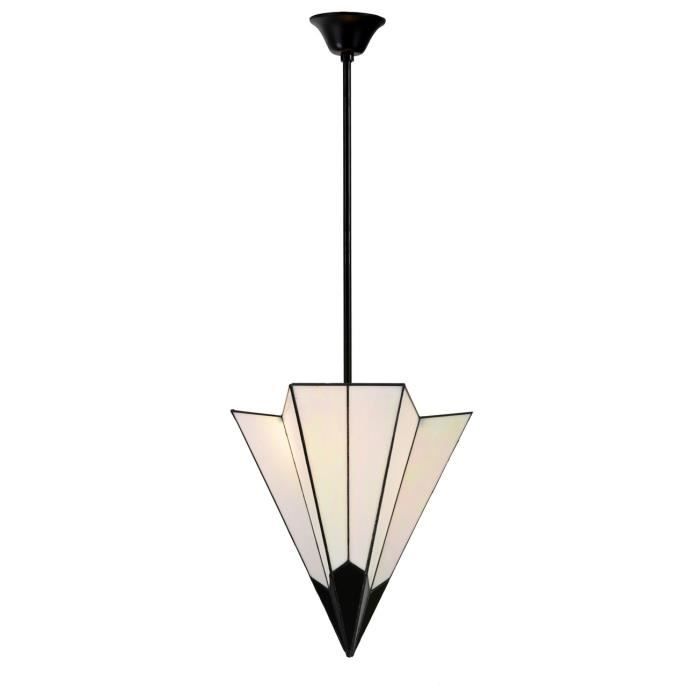 Coloured By Art - Tiffany Lampe - Pendentif Tiffany French Art Deco Grand