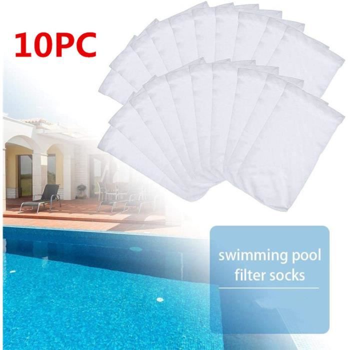 10pcs Chaussettes de Skimmer de Piscine,piscine filtre skimmer,skimmer  piscine,pool skimmer socks,Prefiltre Skimmer