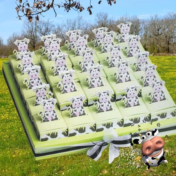 Gateau De Dragees Bapteme Vache Cdiscount Maison