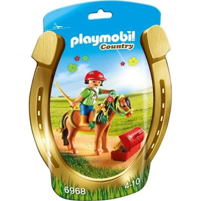 PLAYMOBIL 6968 - Country - Poney à Décorer 'Fleur'