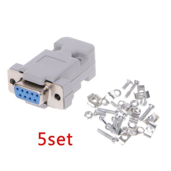 Lot De 8 Connecteurs D-sub 9 Broches Femelle - Neufs Pour Câblage électronique