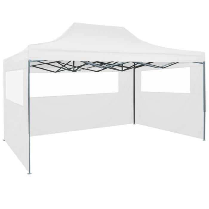 Tente de réception pliante VINTA - TONNELLE - BARNUM - 3x4m - Blanc ...
