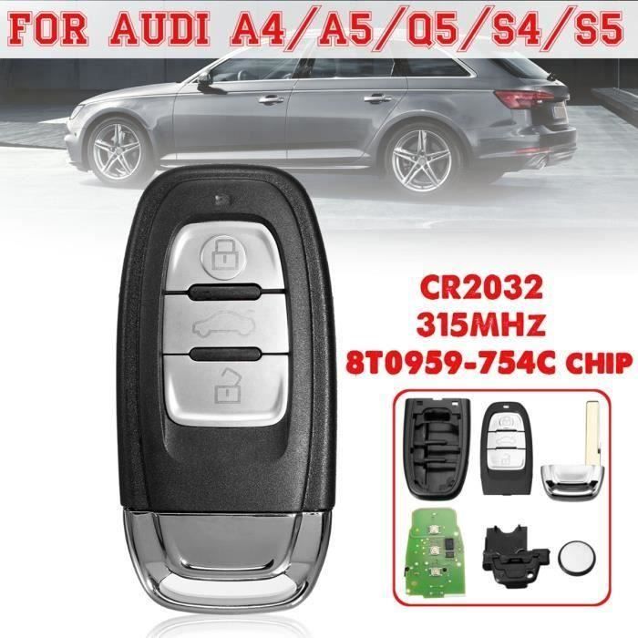 3 Boutons A Distance Avec Batterie 315 MHz Pour Audi A4 - A5 - A6