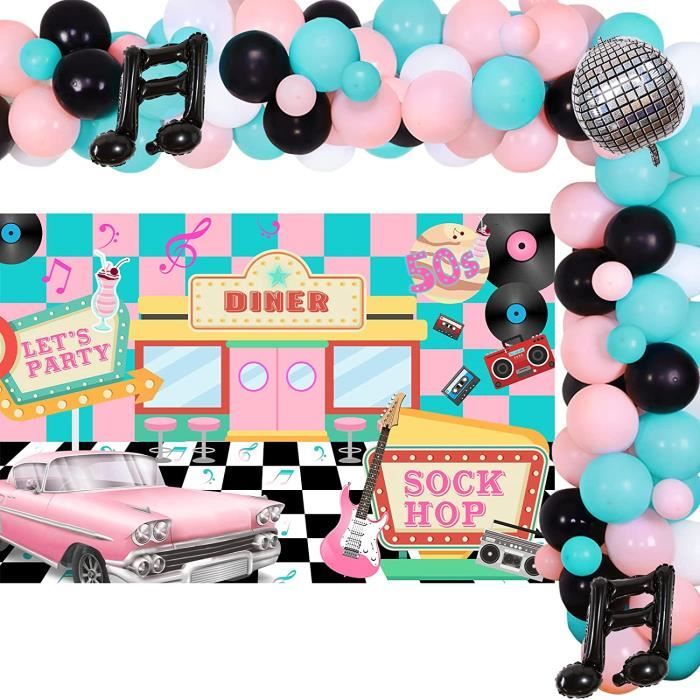 Lunettes En Papier Années 50 - Lot De 8 Avec Support Photo - Déco Fête 50e Anniversaire Rétro