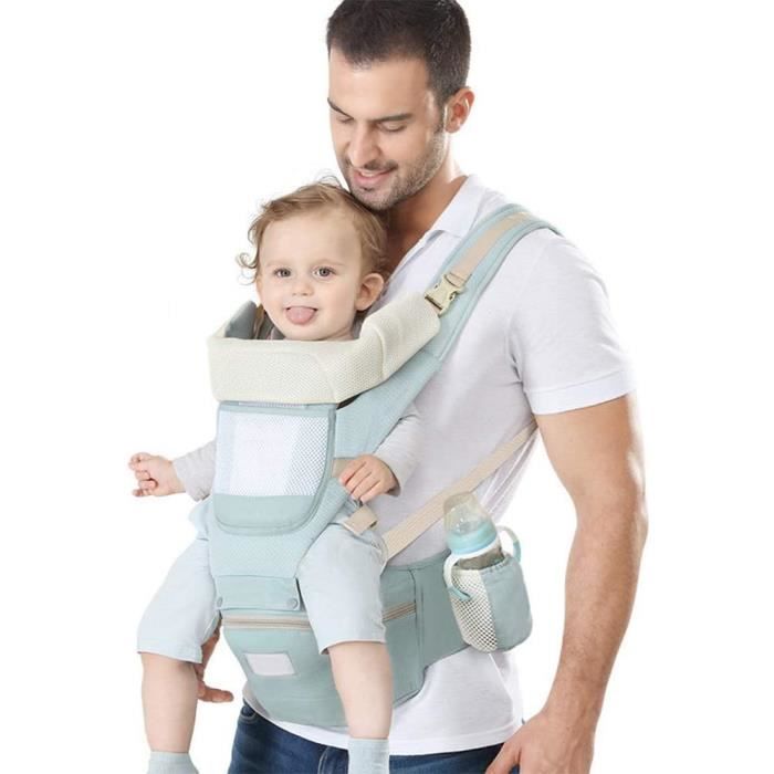 Porte Bébé Multifonctionnel Ergonomique Physiologique pour 0 à 36 Mois Bébé  Avec Siège à Hanche Multi-poches - Gris - Cdiscount Puériculture & Eveil  bébé